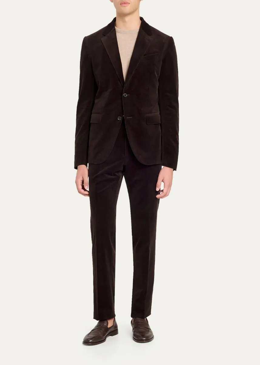 Zegna Men's Cashco Single-Breasted Suit | Thumbnail 2 Zegna Men's Cashco Single-Breasted Suit | Thumbnail 2
