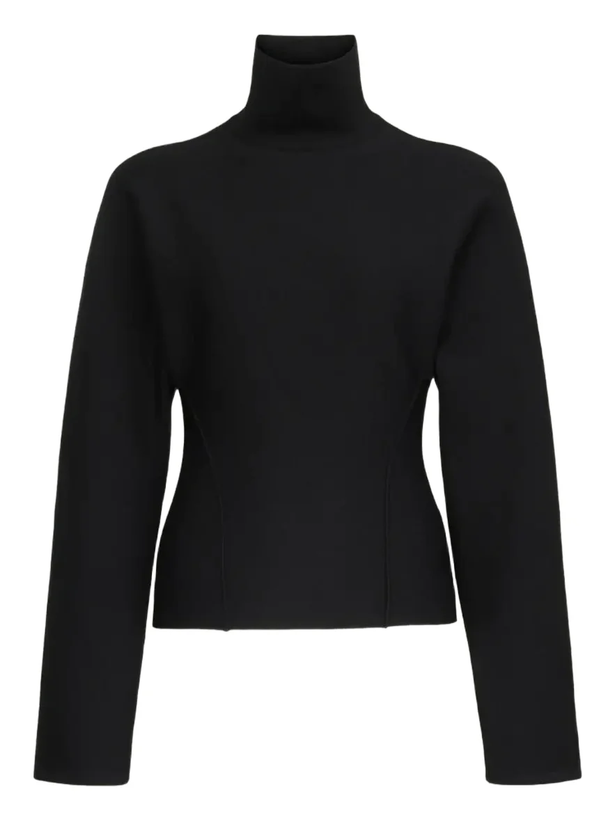 Cinched Wool-Blend Sweater Cinched Wool-Blend Sweater