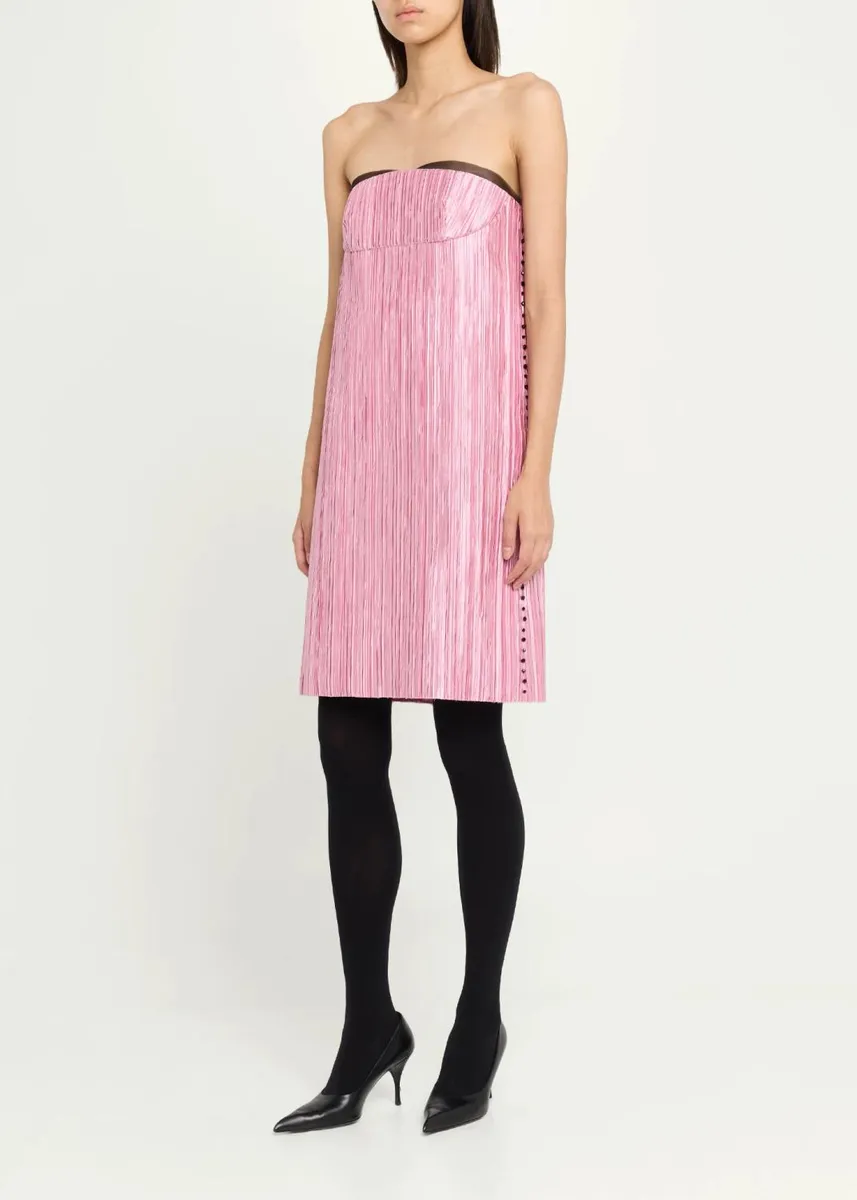 Marc Jacobs Runway Fortuny Strapless Mini Dress | Thumbnail 4 Marc Jacobs Runway Fortuny Strapless Mini Dress | Thumbnail 4