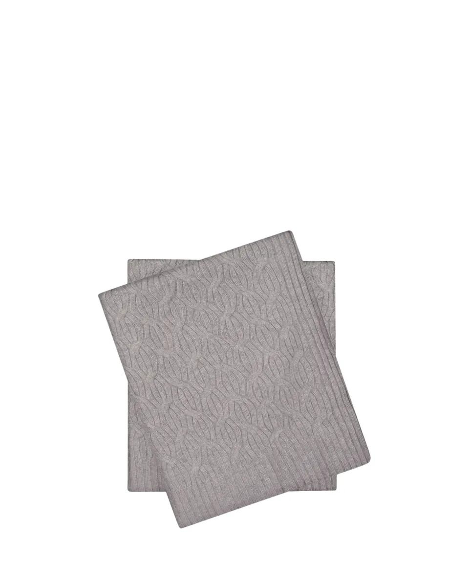 Sofia Cashmere Modern Cable-Knit Cashmere Throw, 56" x 72" | Thumbnail 2 Sofia Cashmere Modern Cable-Knit Cashmere Throw, 56" x 72" | Thumbnail 2