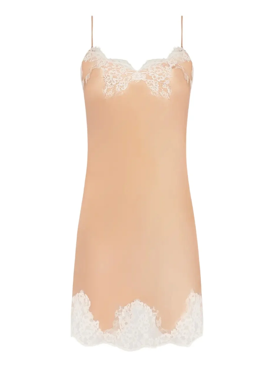 Lise Charmel Splendeur Soie Lace-Trim Silk Nighty
