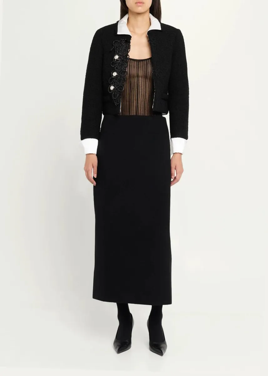 Marc Jacobs Runway Wool-Blend Midi Skirt | Thumbnail 2