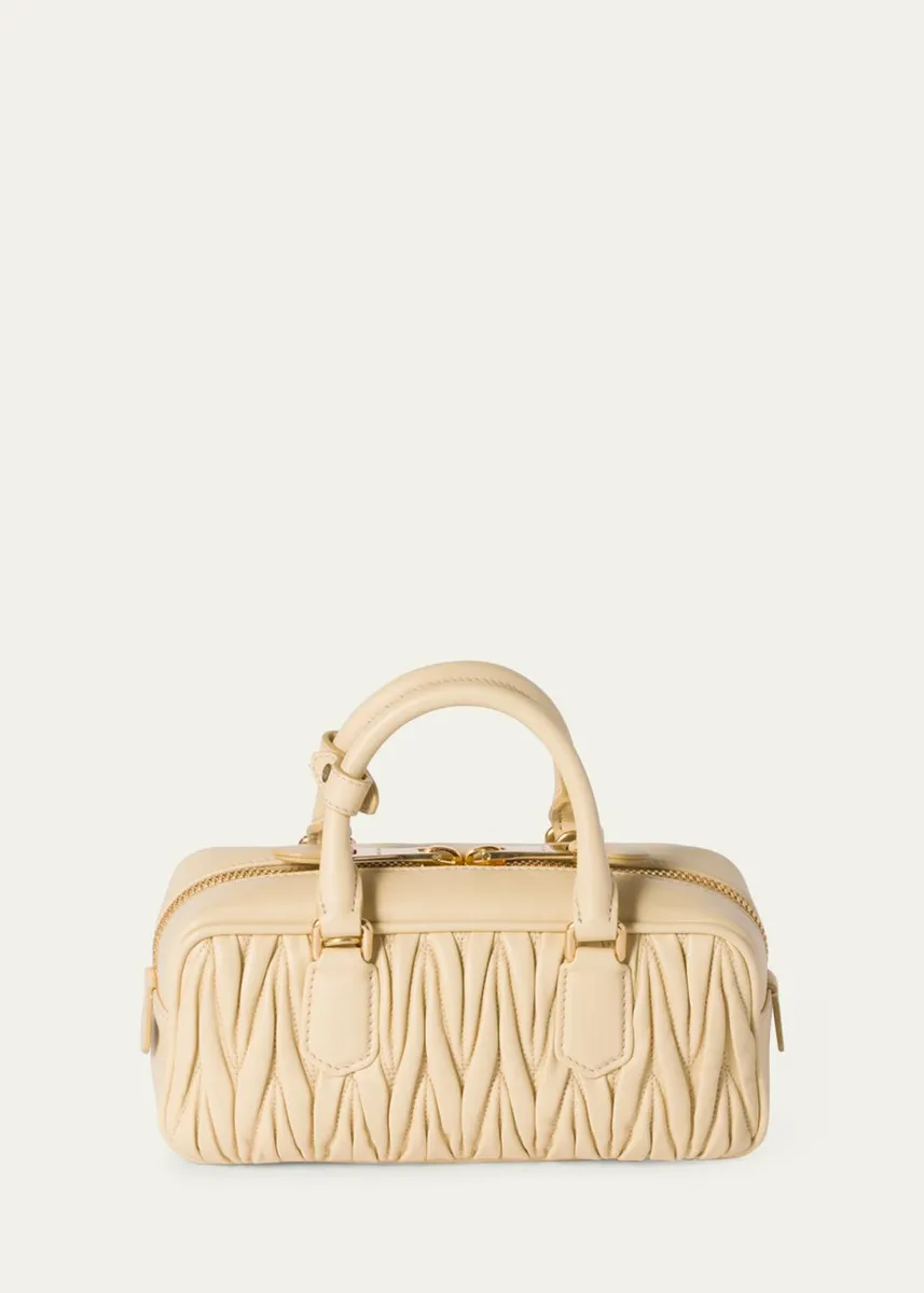 Miu Miu Zip Quilted Leather Top-Handle Bag | Thumbnail 4 Miu Miu Zip Quilted Leather Top-Handle Bag | Thumbnail 4
