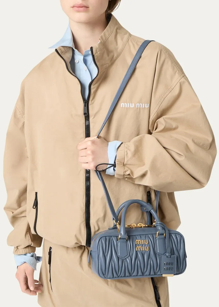 Miu Miu Zip Quilted Leather Top-Handle Bag | Thumbnail 6 Miu Miu Zip Quilted Leather Top-Handle Bag | Thumbnail 6