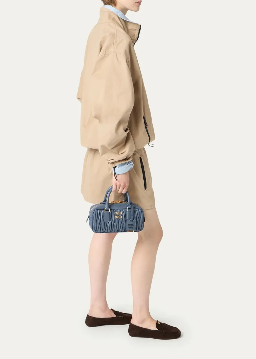 Miu Miu Zip Quilted Leather Top-Handle Bag | Thumbnail 9 Miu Miu Zip Quilted Leather Top-Handle Bag | Thumbnail 9
