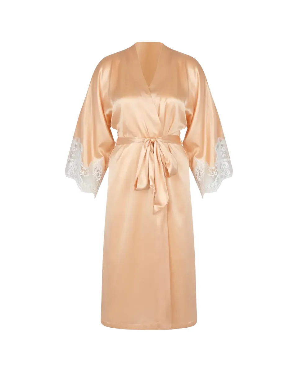 Lise Charmel Splendeur Lace-Trim Silk-Blend Robe | Thumbnail 2 Lise Charmel Splendeur Lace-Trim Silk-Blend Robe | Thumbnail 2