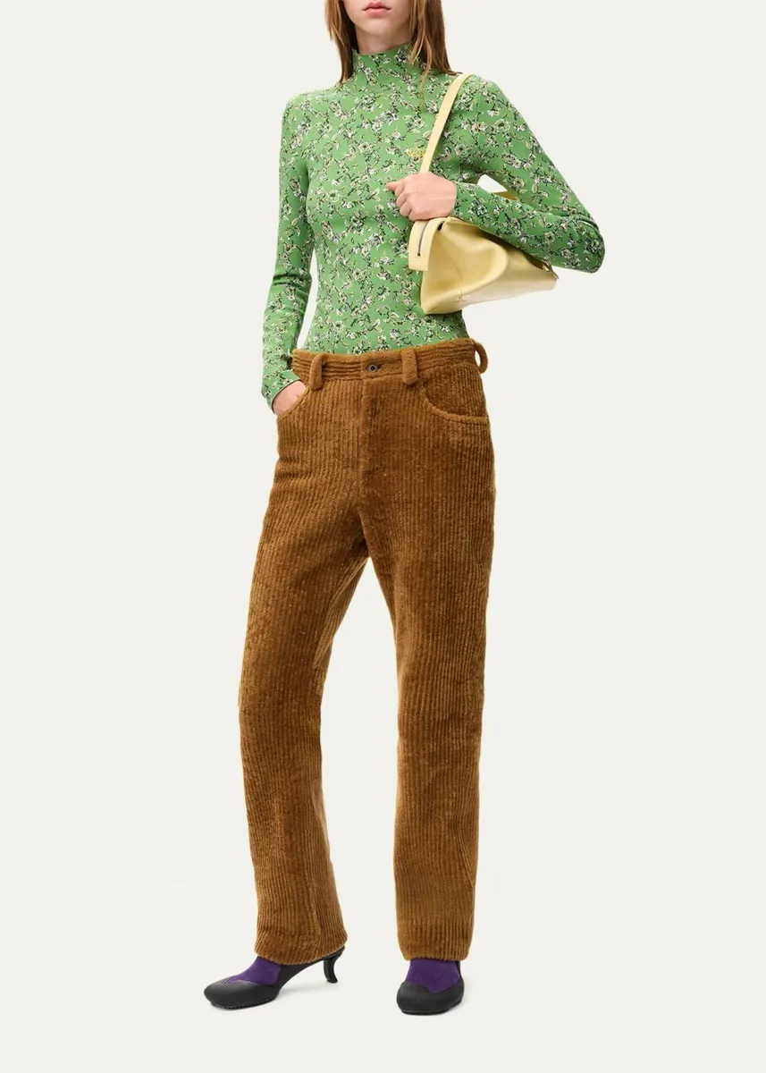 Loewe Mock Turtleneck Floral Top | Thumbnail 2 Loewe Mock Turtleneck Floral Top | Thumbnail 2