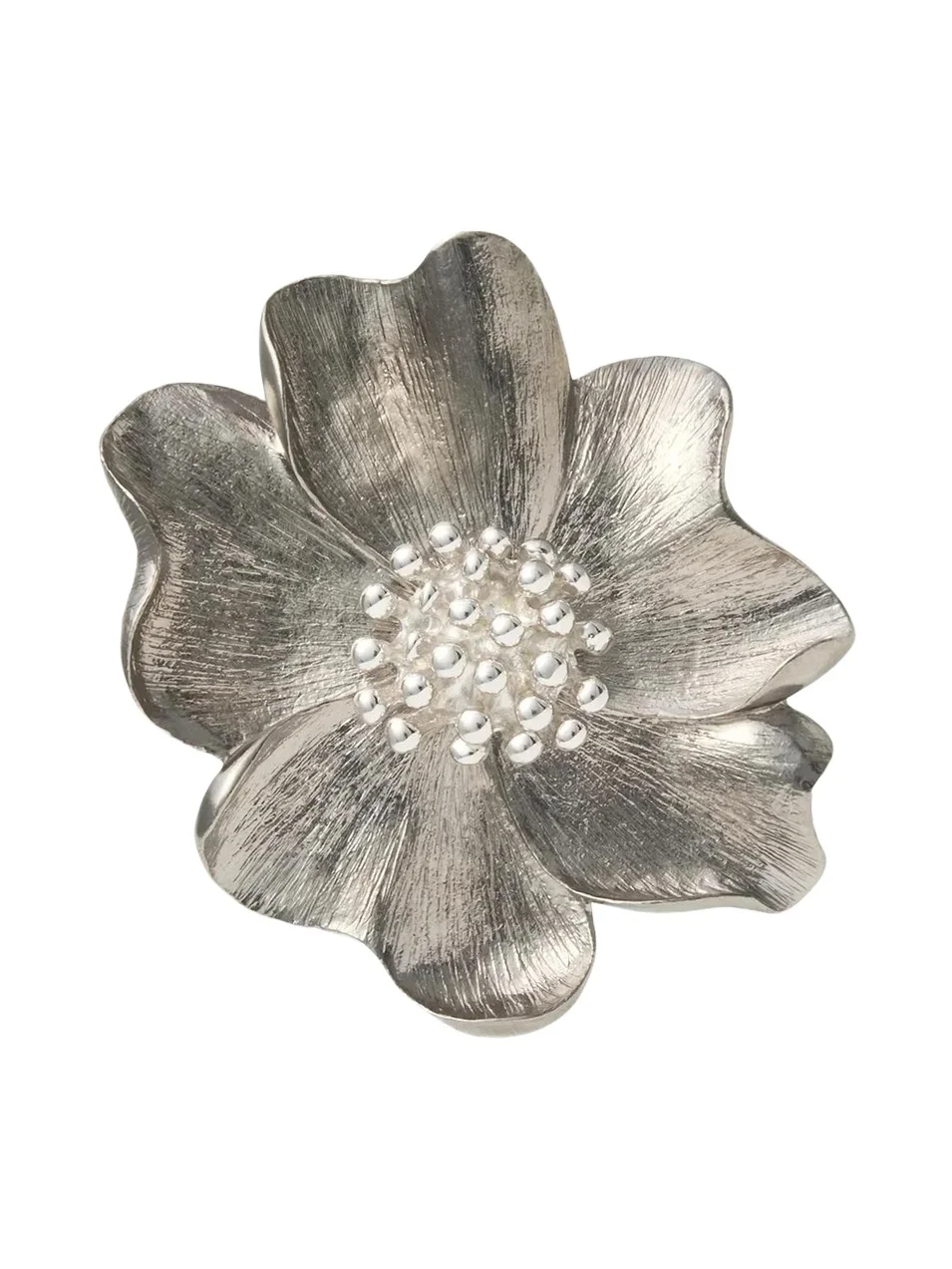 Jan Leslie Men's Sterling Silver Flower Lapel Pin
