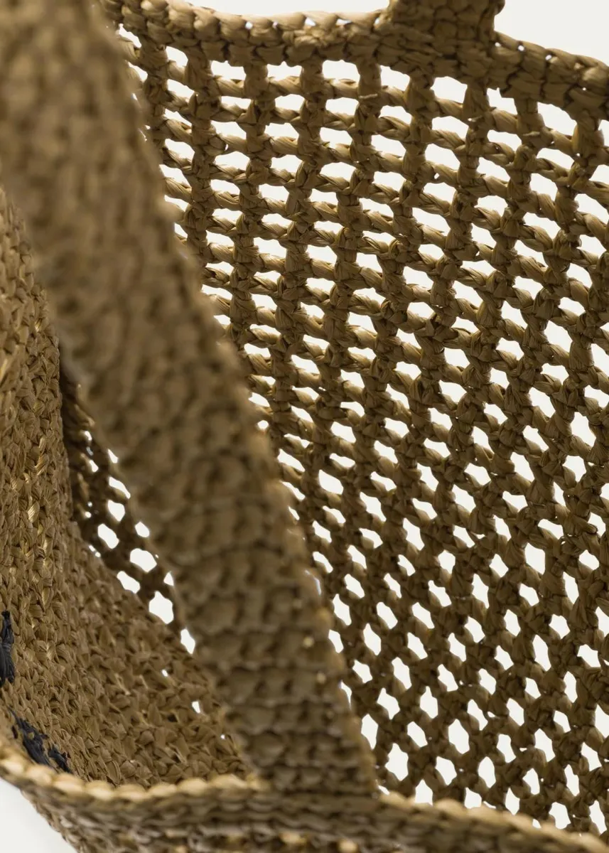 Prada Logo Crochet Tote Bag | Thumbnail 5