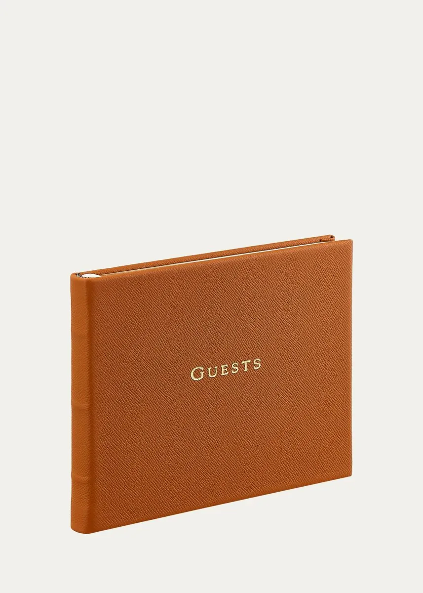 Graphic Image Leather-Bound Guest Book | Thumbnail 2 Graphic Image Leather-Bound Guest Book | Thumbnail 2