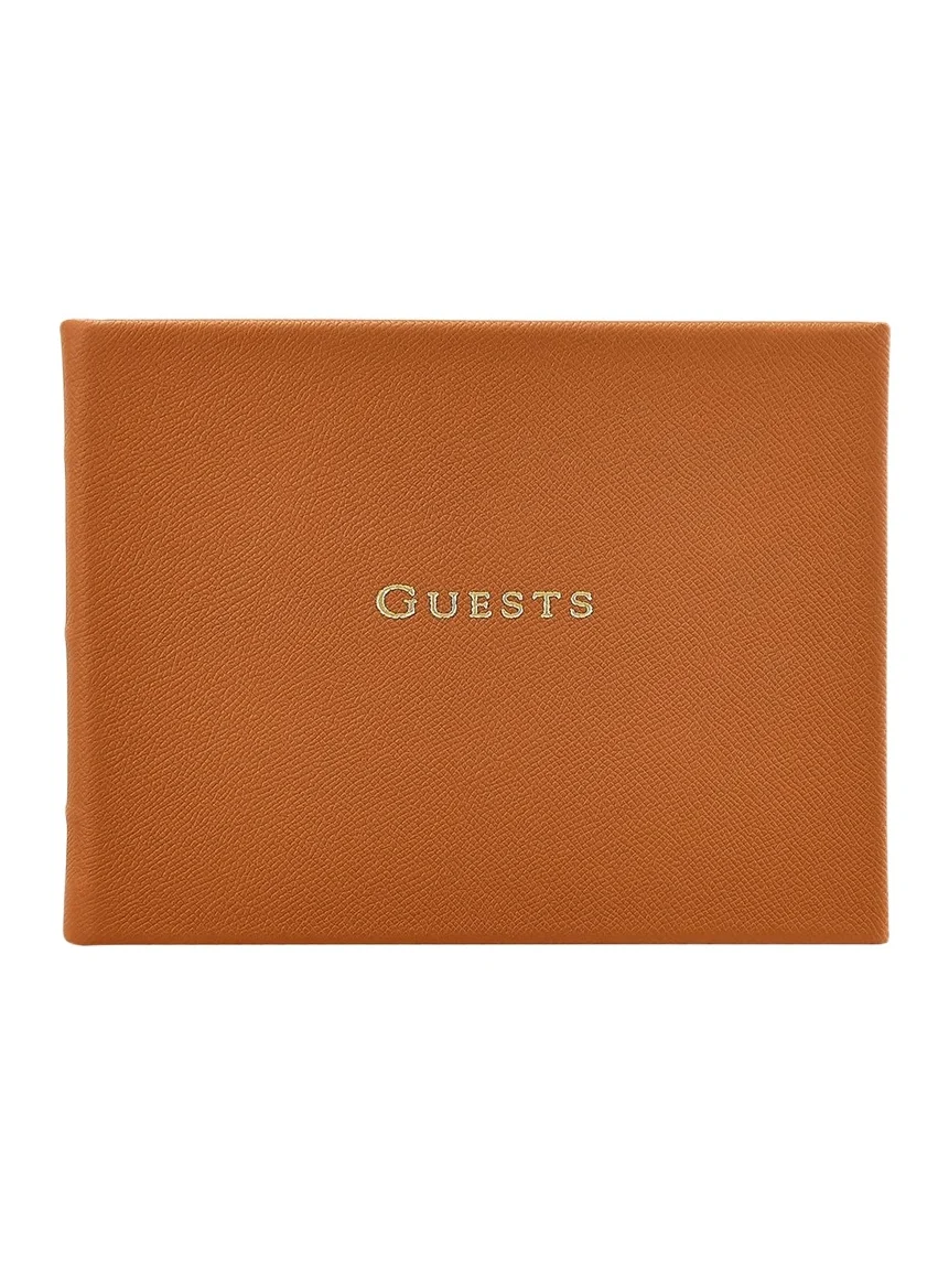 Graphic Image Leather-Bound Guest Book
