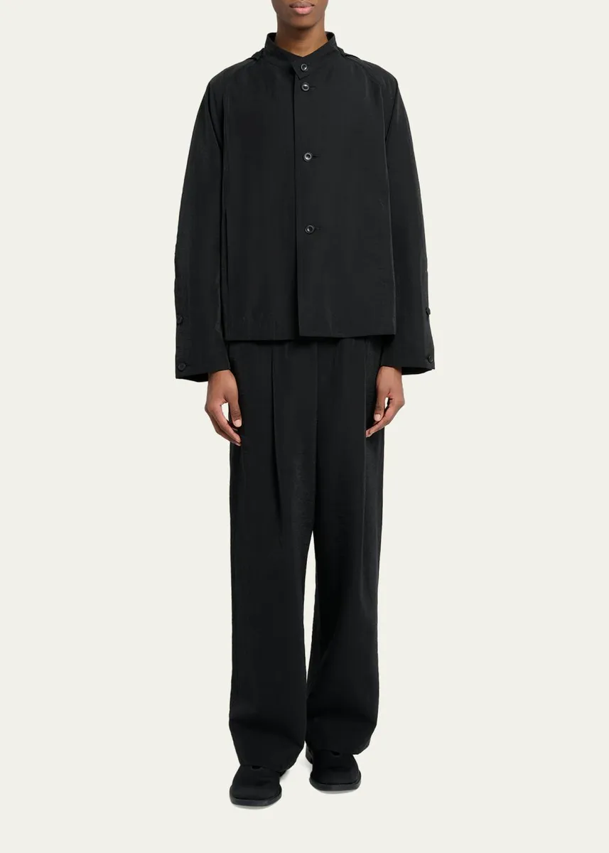 Homme Plissé Issey Miyake Men's Opacity Wide-Leg Pull-On Pants | Thumbnail 2 Homme Plissé Issey Miyake Men's Opacity Wide-Leg Pull-On Pants | Thumbnail 2