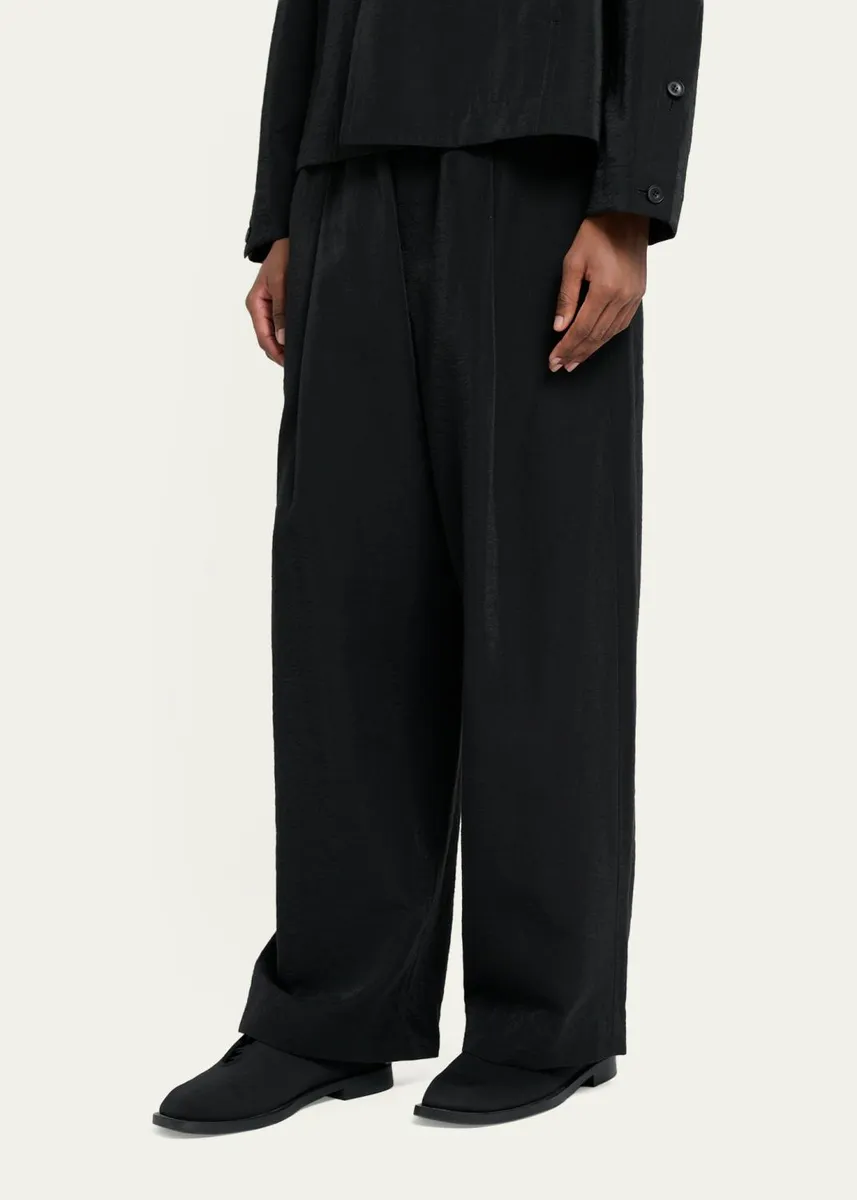 Homme Plissé Issey Miyake Men's Opacity Wide-Leg Pull-On Pants | Thumbnail 4 Homme Plissé Issey Miyake Men's Opacity Wide-Leg Pull-On Pants | Thumbnail 4