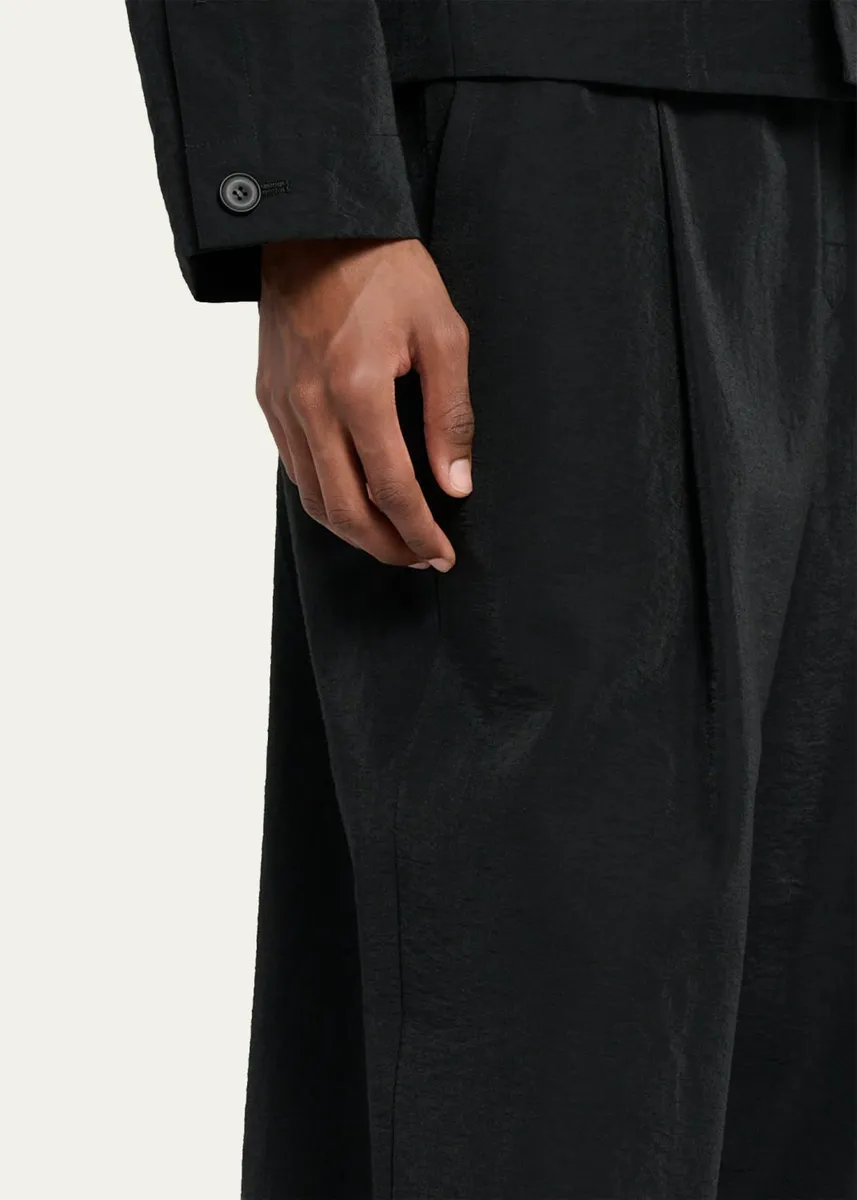 Homme Plissé Issey Miyake Men's Opacity Wide-Leg Pull-On Pants | Thumbnail 5 Homme Plissé Issey Miyake Men's Opacity Wide-Leg Pull-On Pants | Thumbnail 5