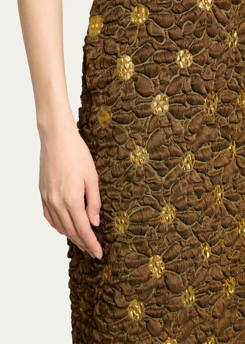 Dries Van Noten Floral Jacquard Linen-Blend Midi Skirt | Thumbnail 5 Dries Van Noten Floral Jacquard Linen-Blend Midi Skirt | Thumbnail 5