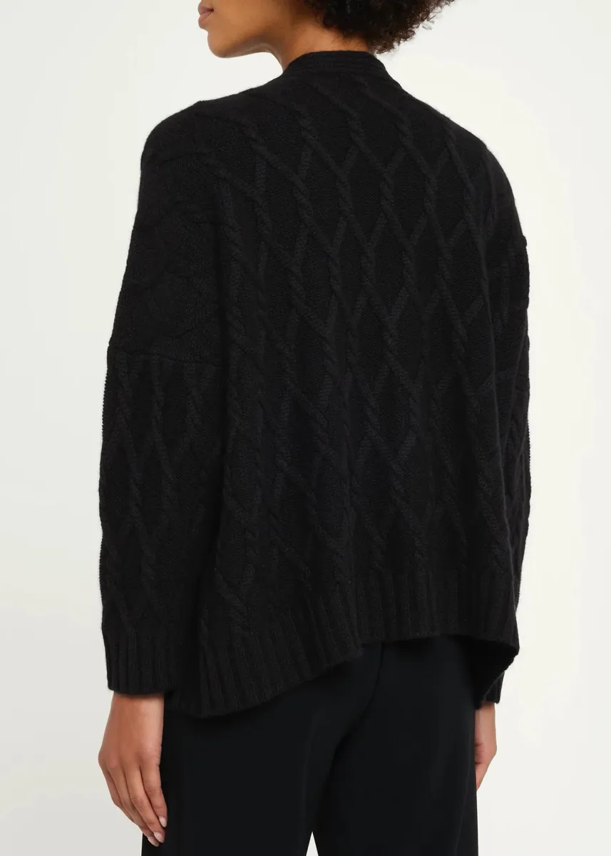 Eskandar Cashmere V-Neck Cardigan - Mid Plus length | Thumbnail 3 Eskandar Cashmere V-Neck Cardigan - Mid Plus length | Thumbnail 3