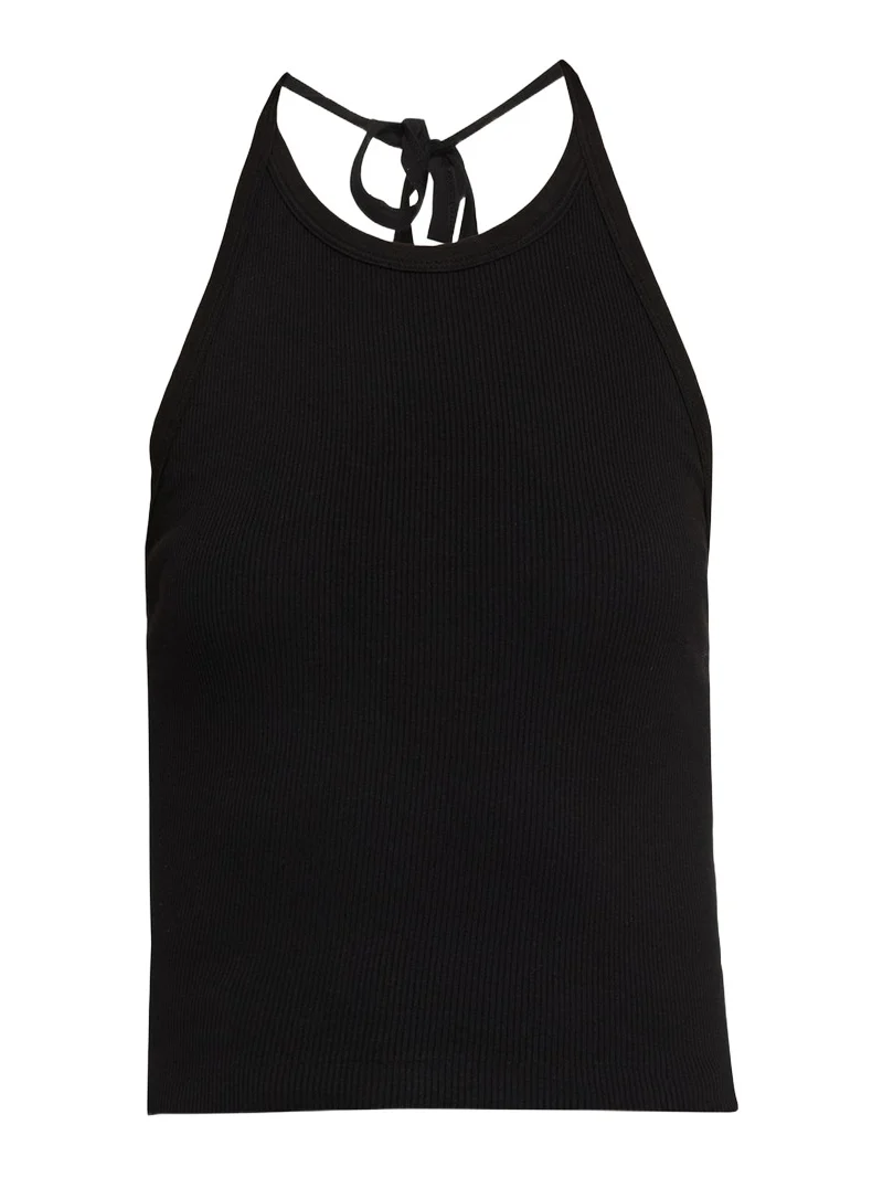 Sylvie Ribbed Halter Tank Top