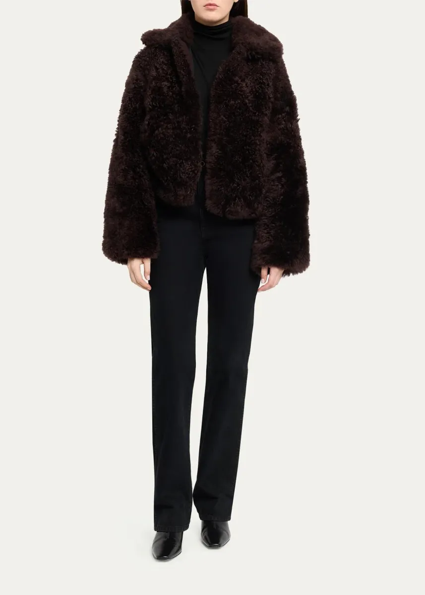 Yves Salomon Goat Fur Short Coat | Thumbnail 2 Yves Salomon Goat Fur Short Coat | Thumbnail 2