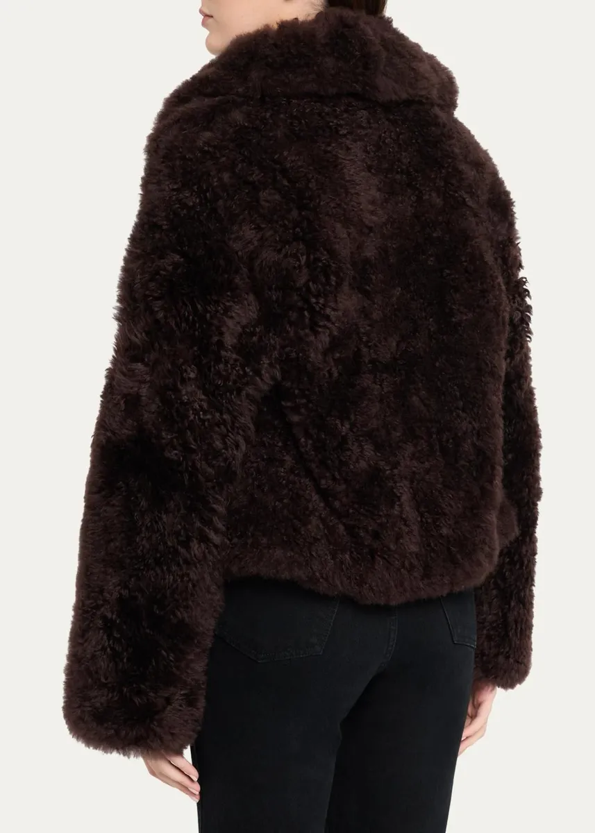 Yves Salomon Goat Fur Short Coat | Thumbnail 3 Yves Salomon Goat Fur Short Coat | Thumbnail 3