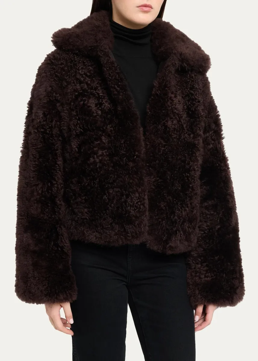 Yves Salomon Goat Fur Short Coat | Thumbnail 4 Yves Salomon Goat Fur Short Coat | Thumbnail 4
