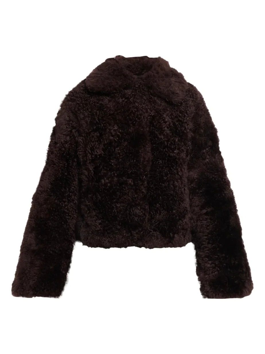 Yves Salomon Goat Fur Short Coat