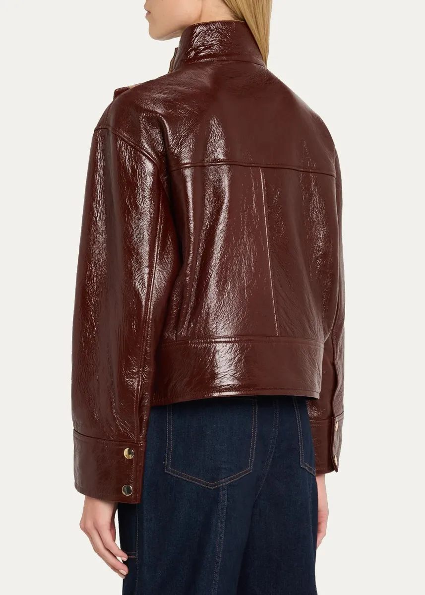 Ulla Johnson Honora Patent Leather Jacket | Thumbnail 3 Ulla Johnson Honora Patent Leather Jacket | Thumbnail 3