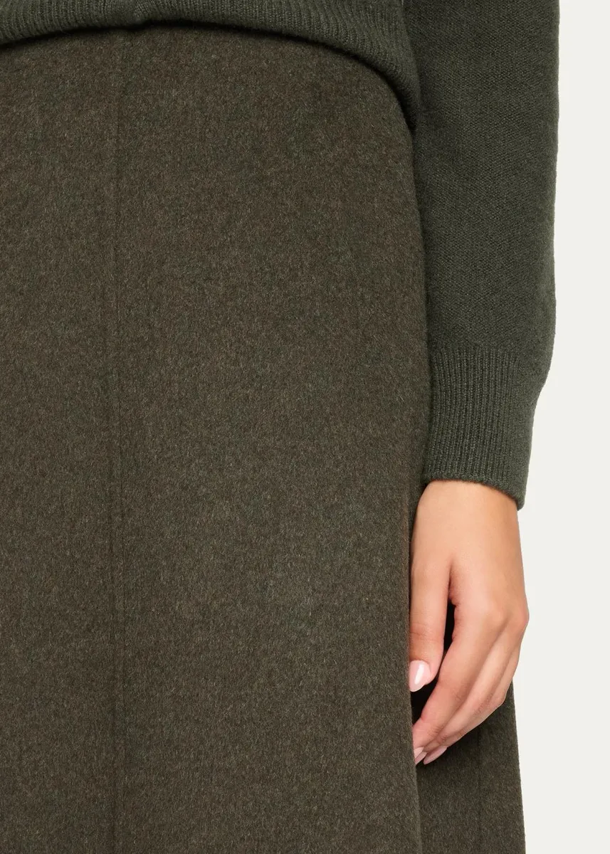 Vince Splittable Wool Knee-Length Skirt | Thumbnail 5 Vince Splittable Wool Knee-Length Skirt | Thumbnail 5