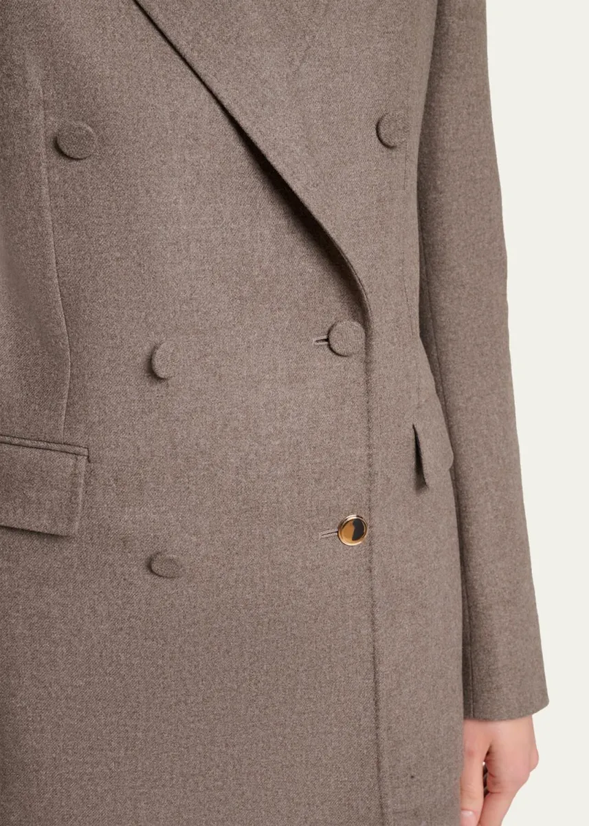 Gabriela Hearst Gavin Wool-Cashmere Flannel Double-Breasted Blazer Jacket | Thumbnail 5 Gabriela Hearst Gavin Wool-Cashmere Flannel Double-Breasted Blazer Jacket | Thumbnail 5