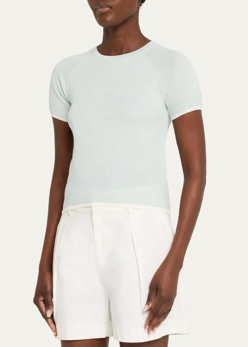 Vince Short-Sleeve Double-Layer Tee | Thumbnail 4