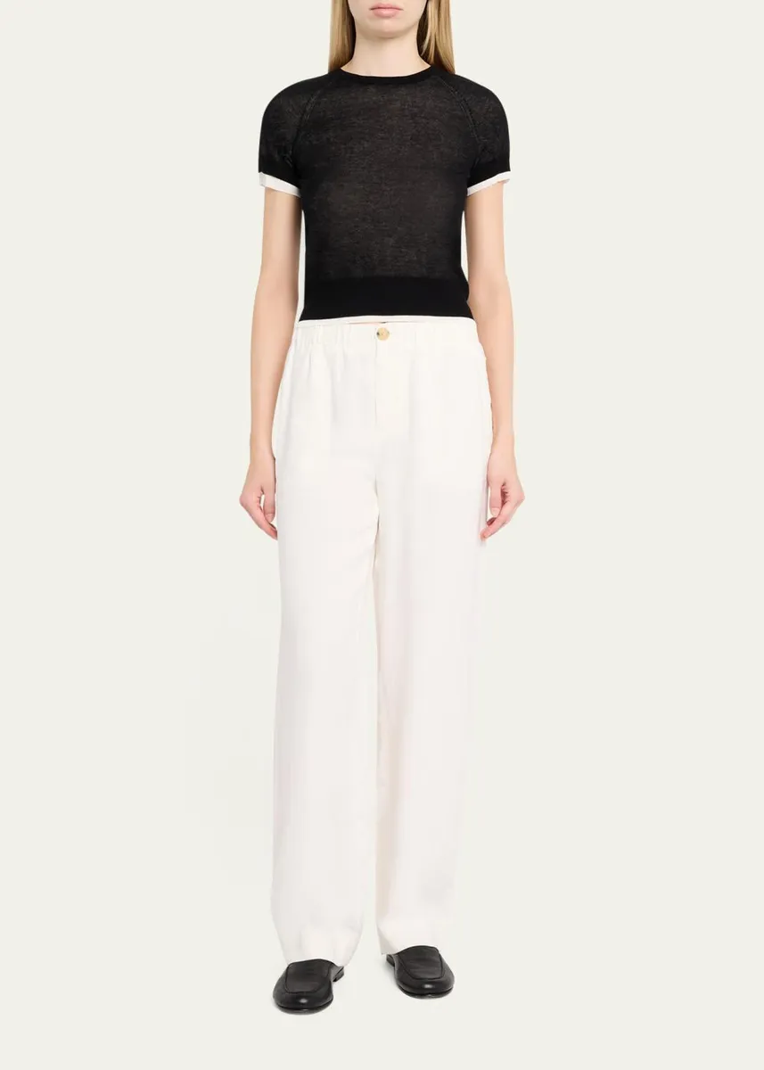 Vince Short-Sleeve Double-Layer Tee | Thumbnail 6