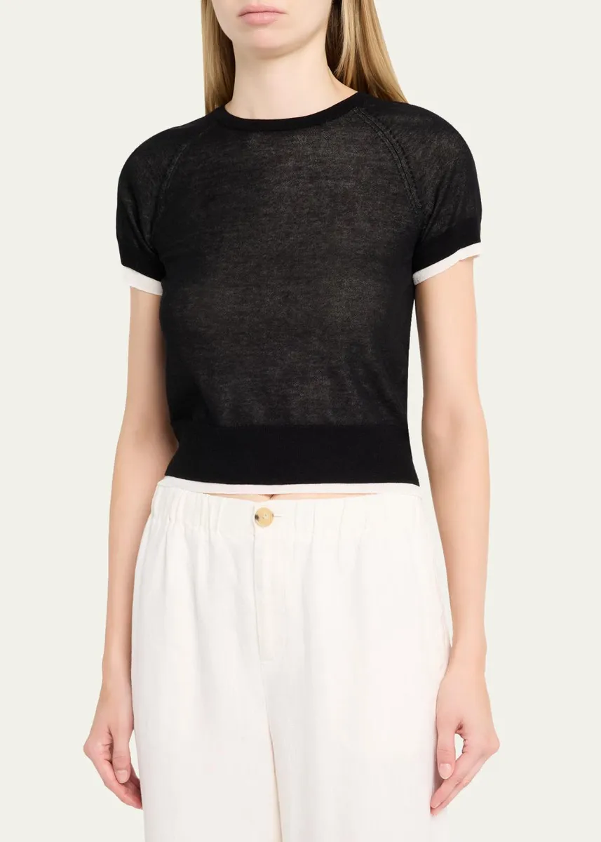 Vince Short-Sleeve Double-Layer Tee | Thumbnail 8