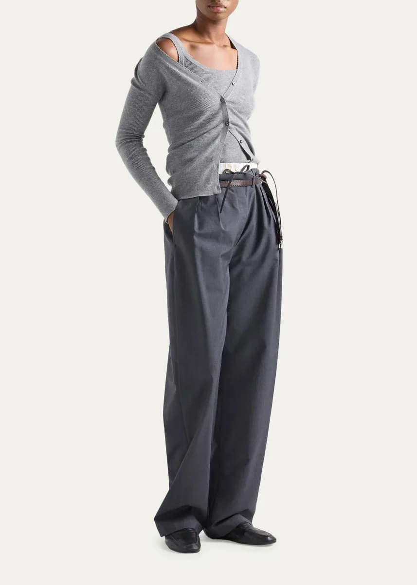 Prada Ribbed Cashmere Tank | Thumbnail 2 Prada Ribbed Cashmere Tank | Thumbnail 2