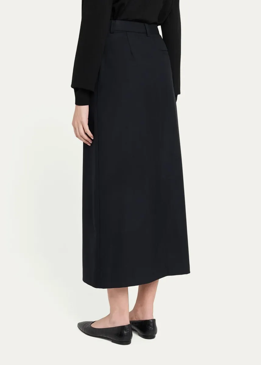 Theory Tailored Front-Vent Maxi Skirt | Thumbnail 3 Theory Tailored Front-Vent Maxi Skirt | Thumbnail 3