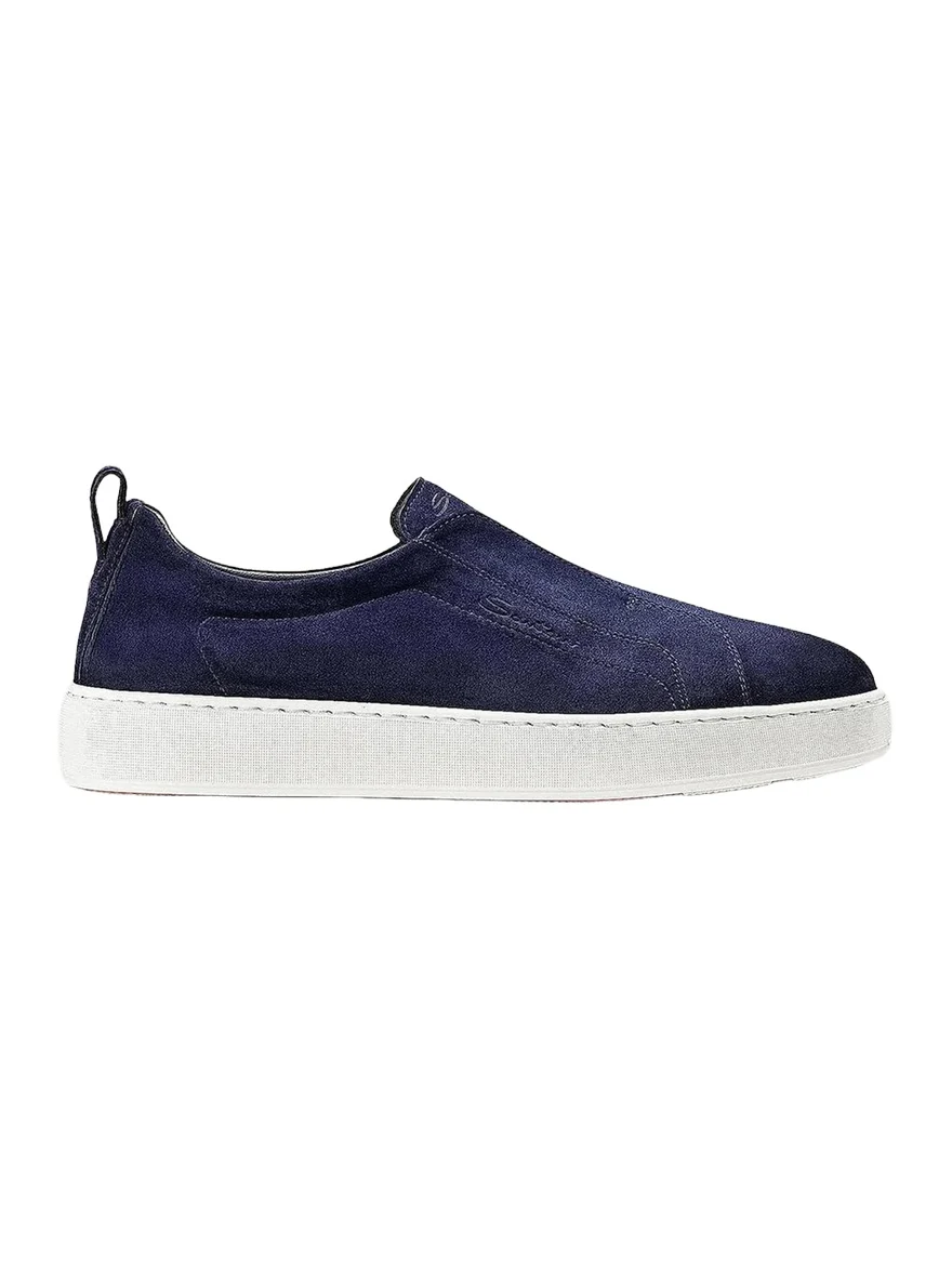 Santoni Victory Suede Low-Top Sneakers