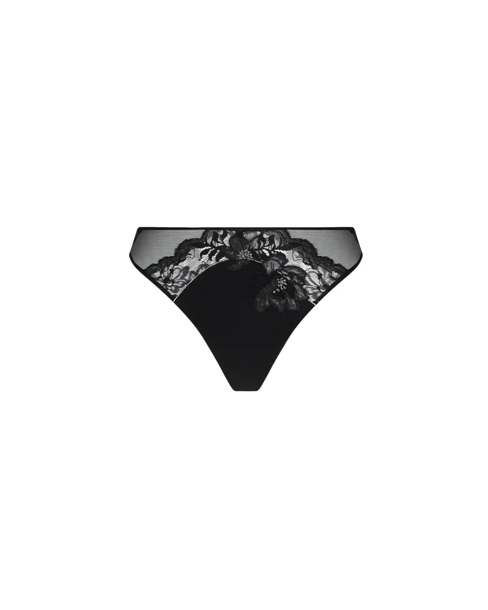 Lise Charmel Cuir Sexy Couture Mesh & Lace Thong | Thumbnail 2