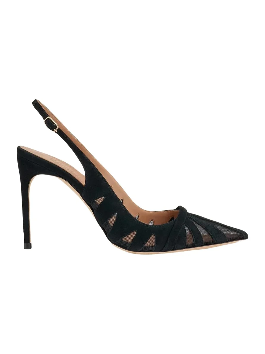 Malone Souliers Schiffer 90MM Slingback Pumps