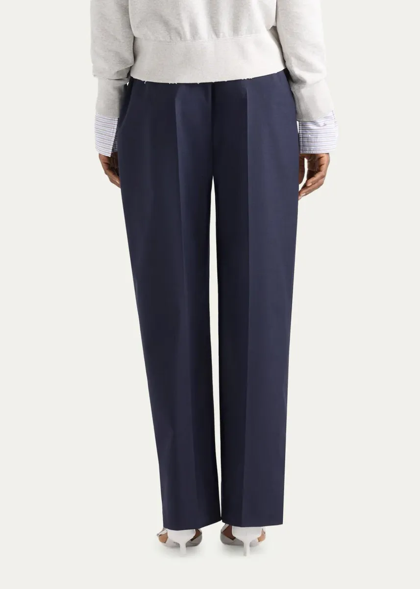 Prada Pleated Mohair-Wool Pants | Thumbnail 3 Prada Pleated Mohair-Wool Pants | Thumbnail 3