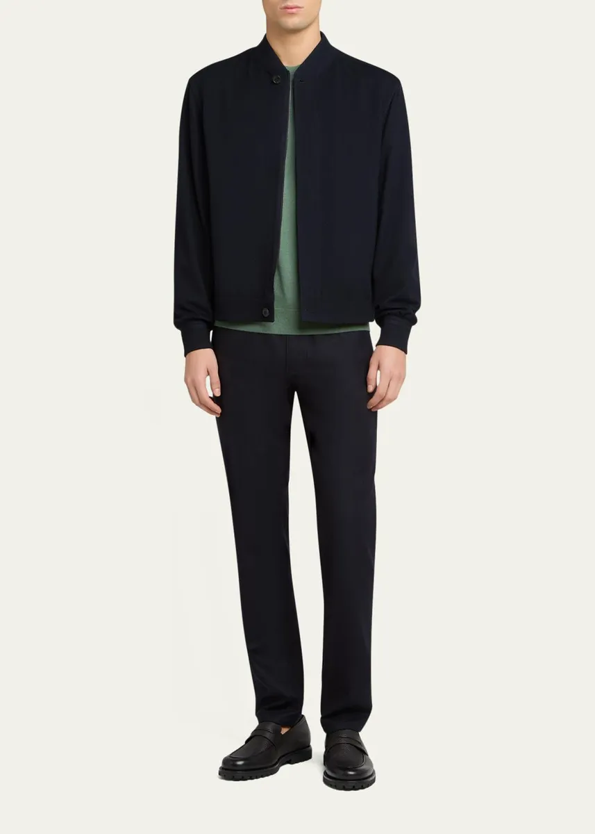 Zegna Men's Oasi Cashmere Bomber Jacket | Thumbnail 2 Zegna Men's Oasi Cashmere Bomber Jacket | Thumbnail 2