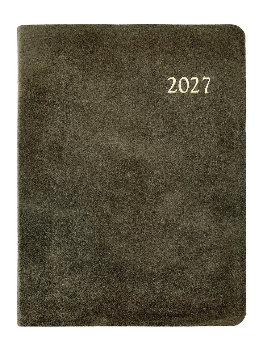 Graphic Image 2027 Leather Desk Diary
