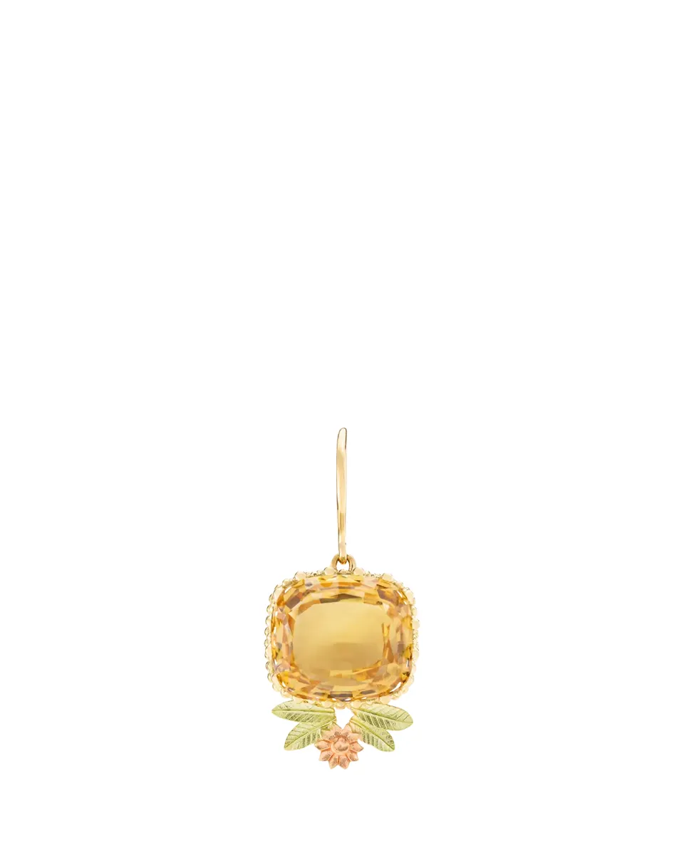 Mellerio 18K Yellow Gold Pierreries Citrine Earring with Down Style, Single | Thumbnail 2