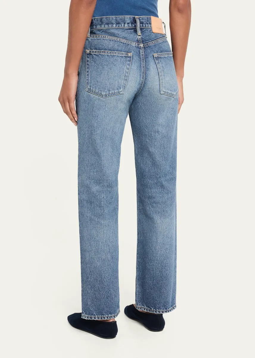 Moussy Vintage Wythe Mid-Rise Straight-Leg Jeans | Thumbnail 3 Moussy Vintage Wythe Mid-Rise Straight-Leg Jeans | Thumbnail 3