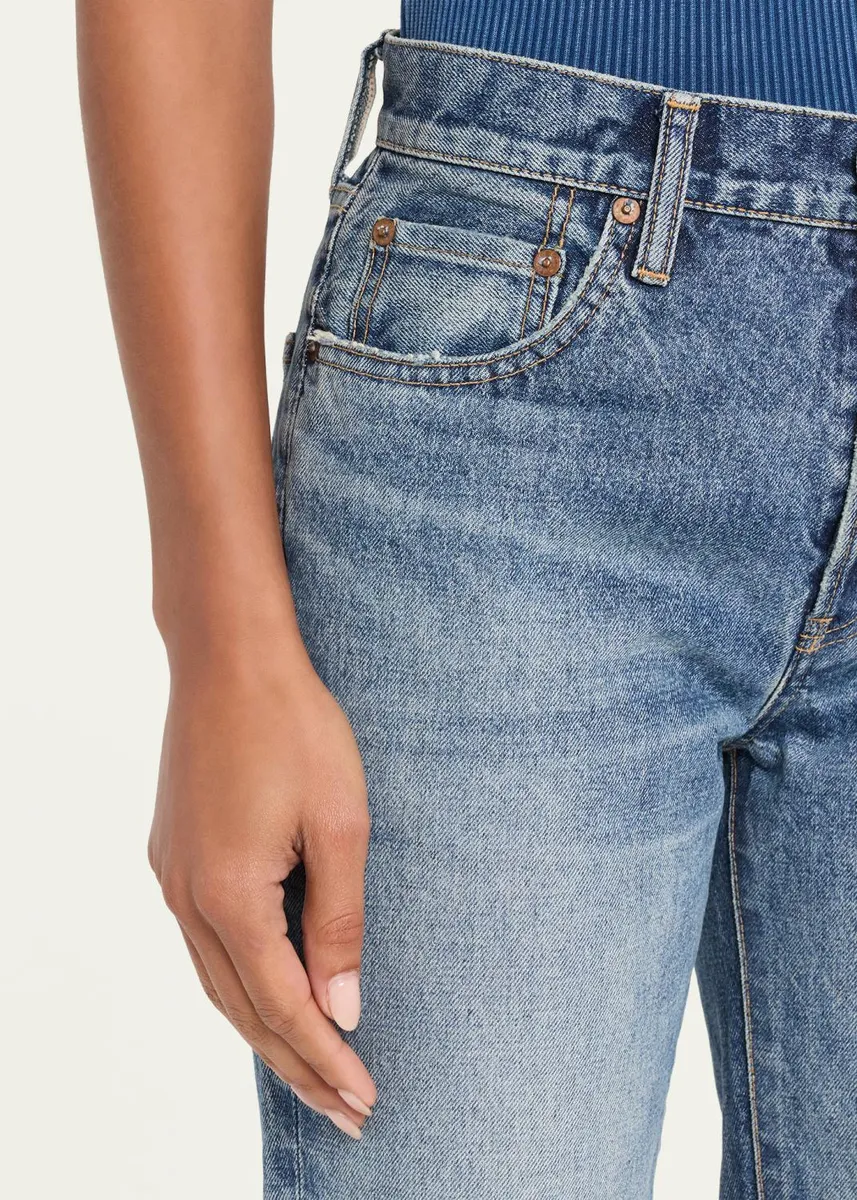 Moussy Vintage Wythe Mid-Rise Straight-Leg Jeans | Thumbnail 5 Moussy Vintage Wythe Mid-Rise Straight-Leg Jeans | Thumbnail 5