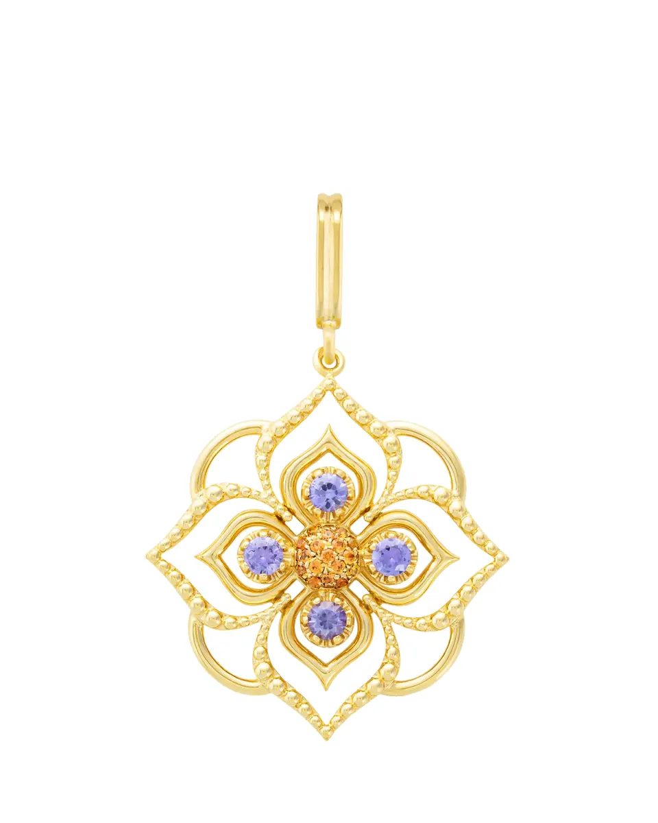Mellerio 18K Yellow Gold Giardino Orange Blossom Pendant | Thumbnail 2