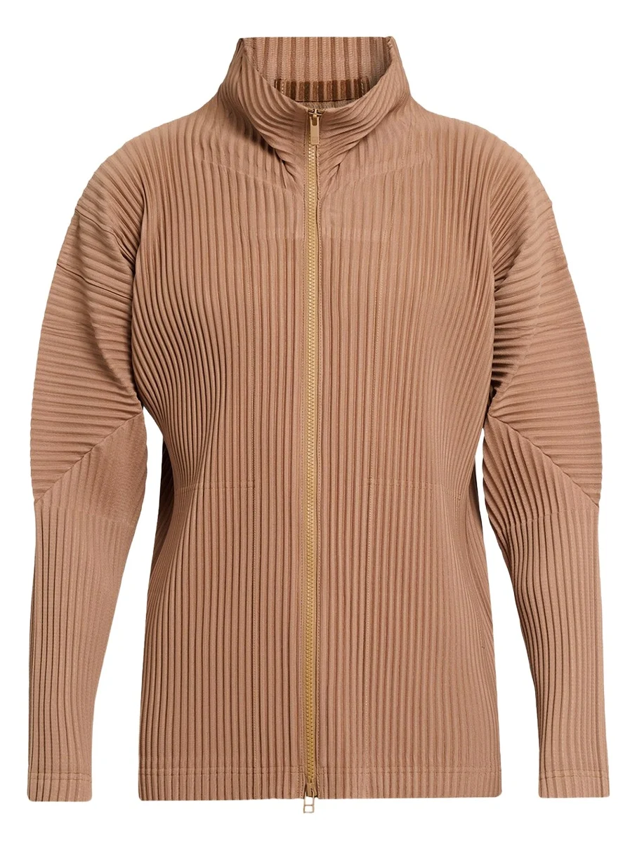Homme Plissé Issey Miyake Men's Pleated Full-Zip Jacket