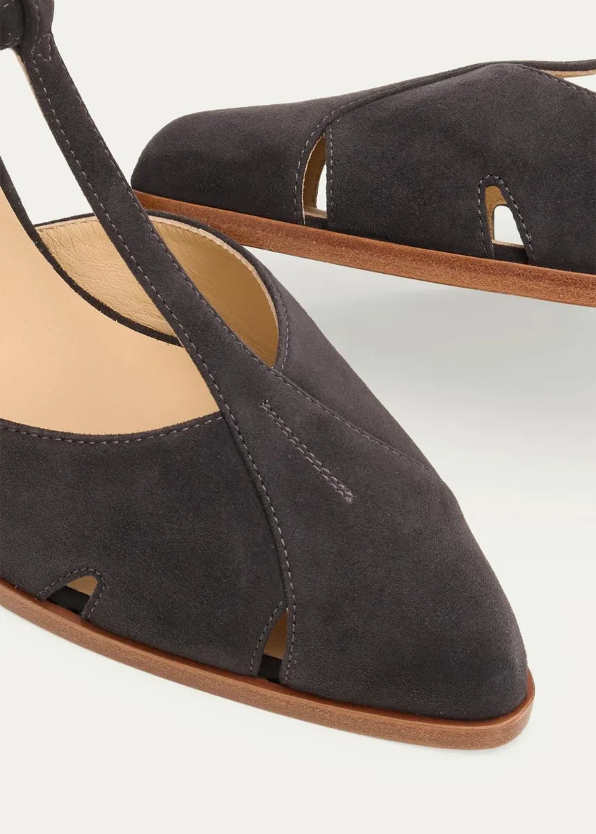 Gabriela Hearst 80mm Hawes Suede T-Strap Sandals | Thumbnail 5 Gabriela Hearst 80mm Hawes Suede T-Strap Sandals | Thumbnail 5