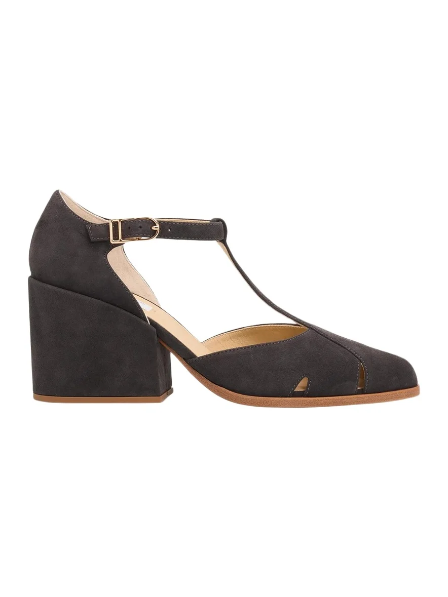 Gabriela Hearst 80mm Hawes Suede T-Strap Sandals
