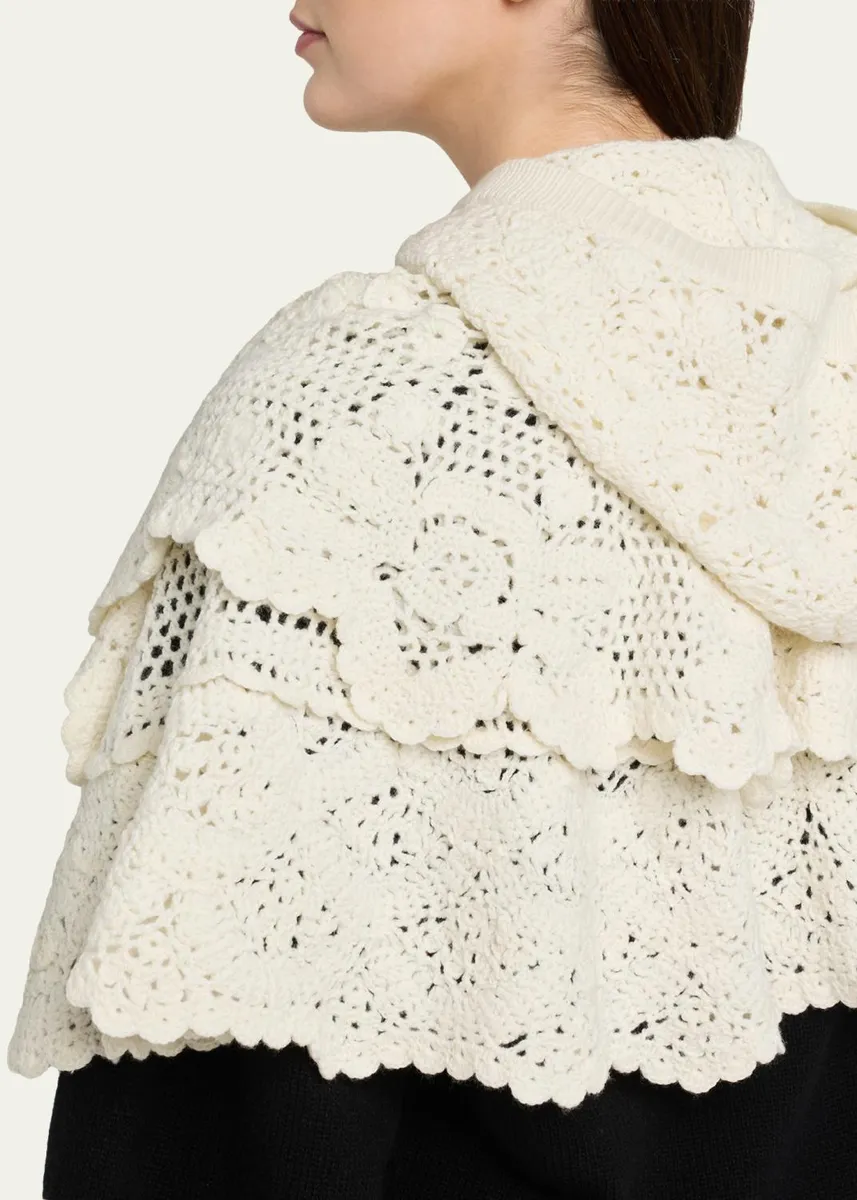 Sea Wright Knit Crochet Capelet | Thumbnail 3 Sea Wright Knit Crochet Capelet | Thumbnail 3