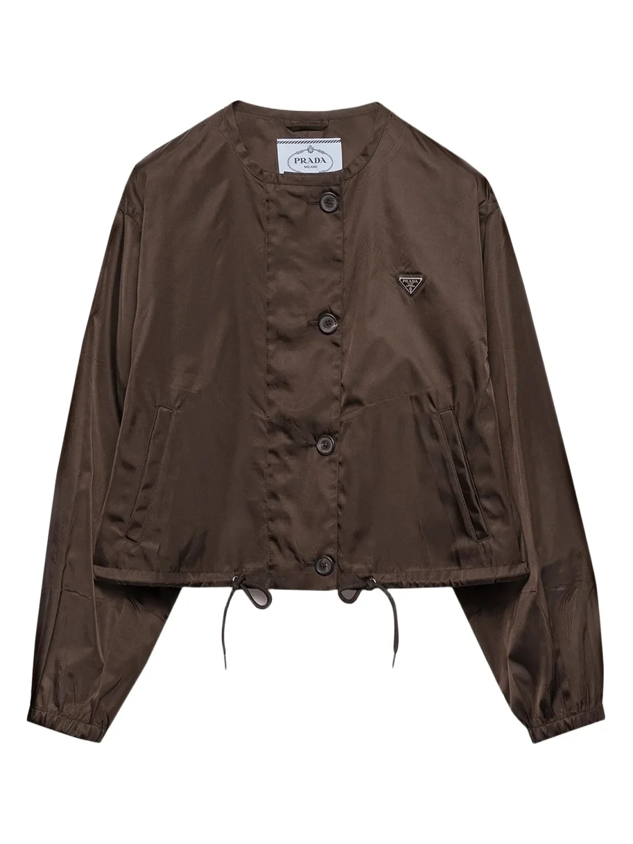 Logo Drawstring Hem Jacket Logo Drawstring Hem Jacket