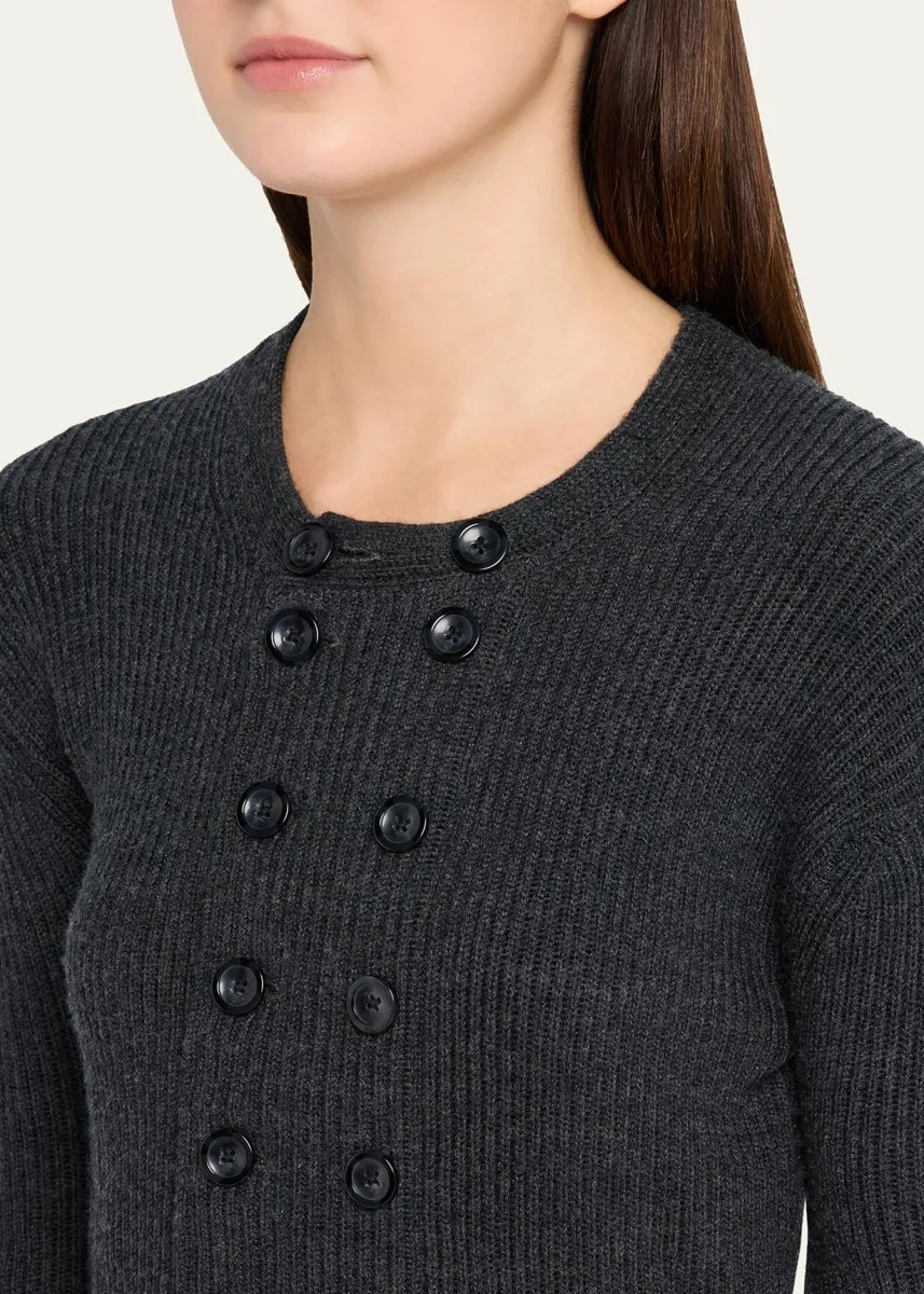 R13 Double-Breasted Merino Wool Cardigan | Thumbnail 5 R13 Double-Breasted Merino Wool Cardigan | Thumbnail 5