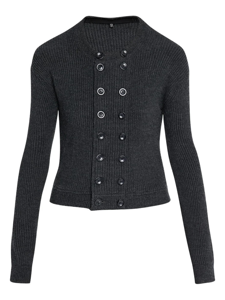 R13 Double-Breasted Merino Wool Cardigan | Thumbnail 1 R13 Double-Breasted Merino Wool Cardigan | Thumbnail 1